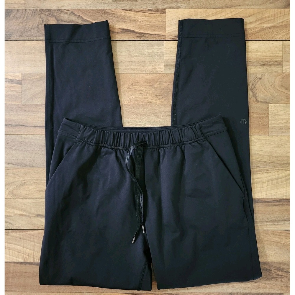 Lululemon Black Pants Slim-Fit Womens Size 4 Drawstring 4-Pocket